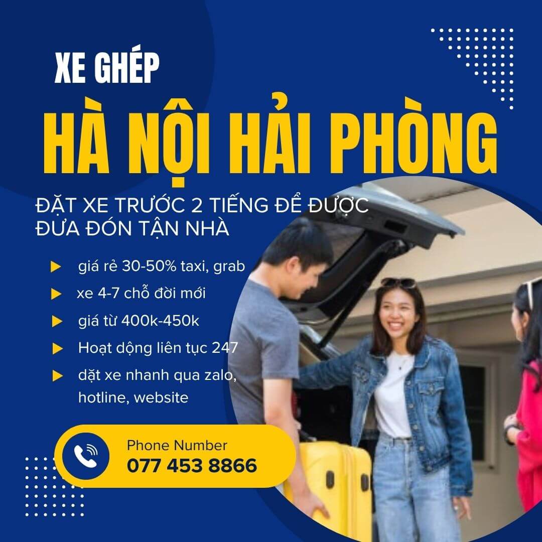 Xe ghép Hà Nội Hải Phòng và Hải Phòng Hà Nội 1 Xe ghép Hà Nội Hải Phòng và Hải Phòng Hà Nội 1